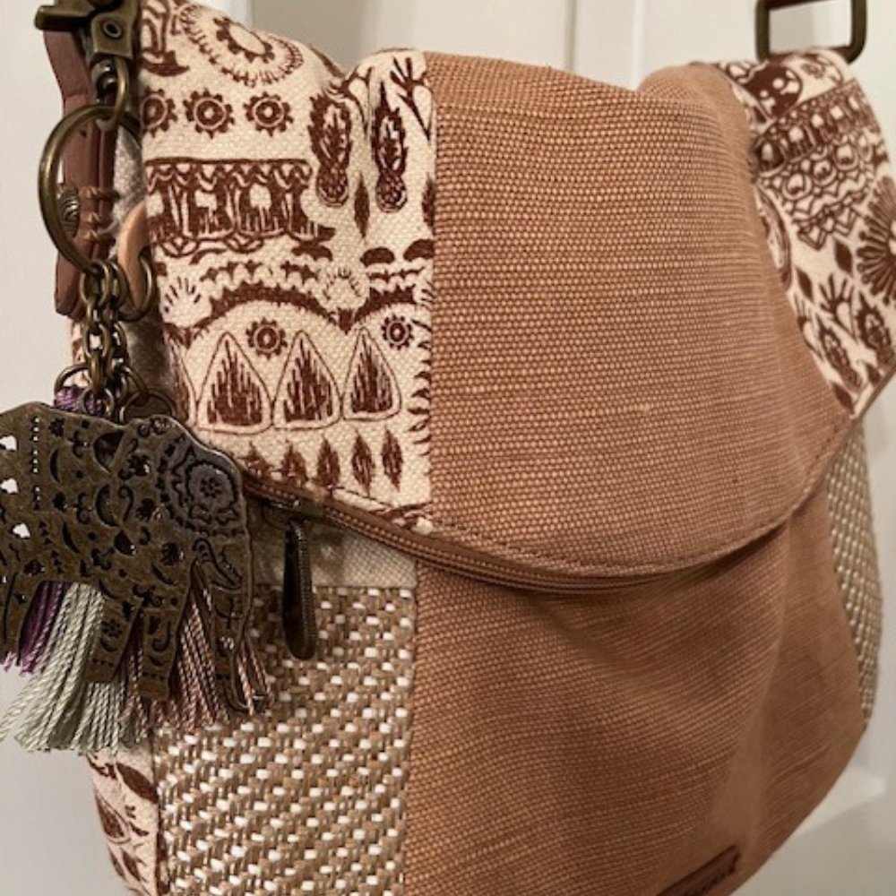 Sakroots Foldover Crossbody Bag